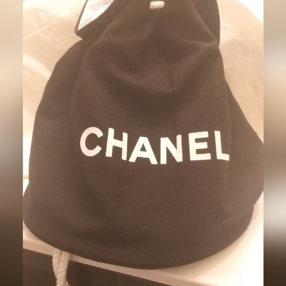 Chanel Black Canvas Bucket bag/bookbag - Picture 11 of 11